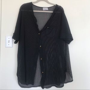 Mesh swimsuit cover up